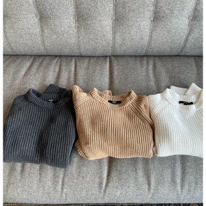 Quince Fisherman Sweaters (x3)